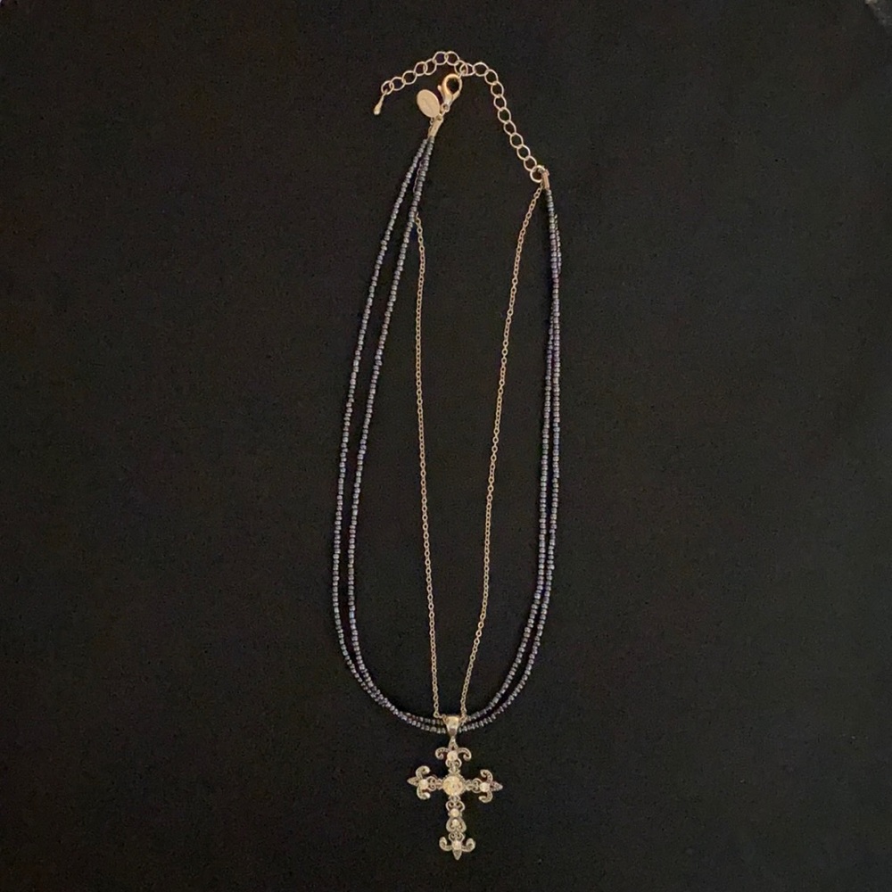 Cookie Lee Cross necklace
